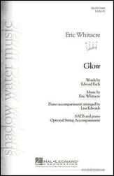 Glow SATB choral sheet music cover